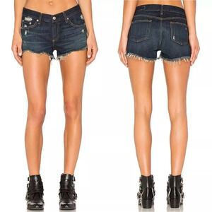 Rag & Bone Cut Off Jean Shorts Size 28 Doris Distressed Fray Hem  Denim Jorts